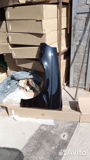 Крыло приора левое цвет сине - черный (космос)