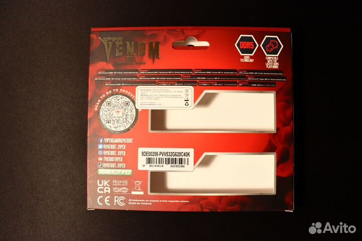 Оперативная память Patriot DDR5 6200мгц