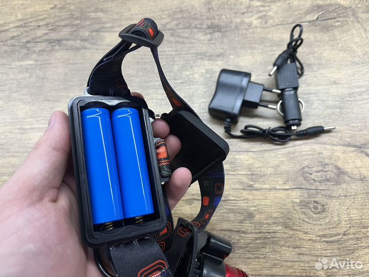 Налобный фонарик с аккумулятором