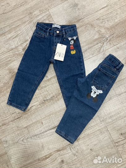 Джинсы Zara детские 92,110