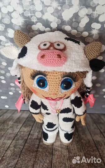 Кукла в костюме Коровки