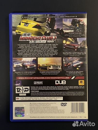 Midnight Club 3: Dub Edition Remix Ps2