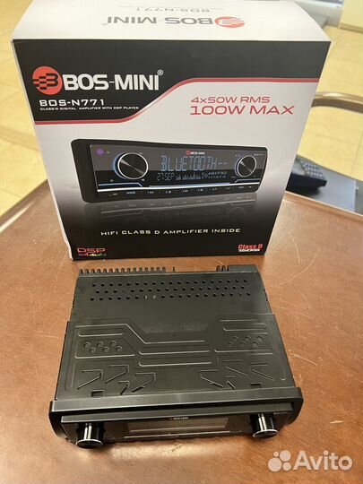 Магнитола Bos-mini N771 DSP с усилителем D класса