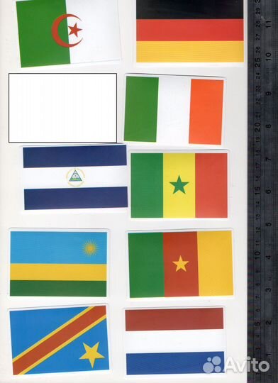 Флаги стран мира наклейки на чемодан