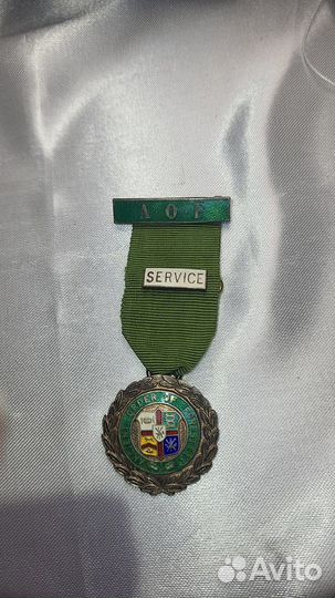 Серебряная медаль масонов, Англия, 1959 год