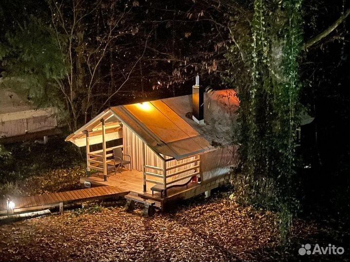 Каркасный сафари-тент 4х6 в каркасе 4x6