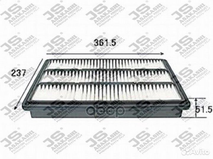 Фильтр воздушный A3017 JS Asakashi