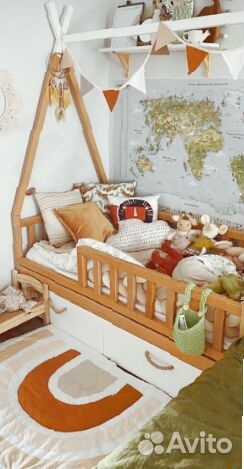 Детская кровать с бортиком от 3 лет