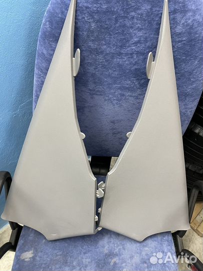 Накладки задних стоек киа рио 3