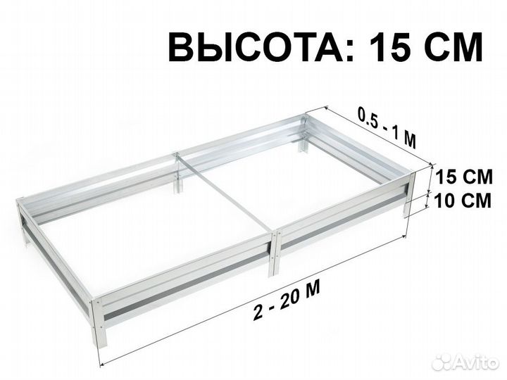 Ограждения для грядок, металлические грядки