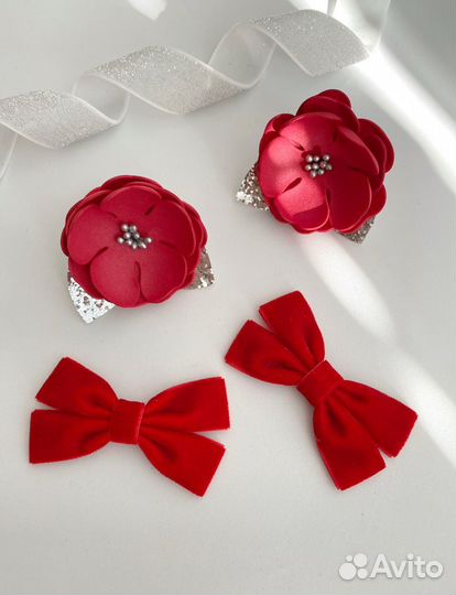 Заколки ободки повязки для девочек ручной работы