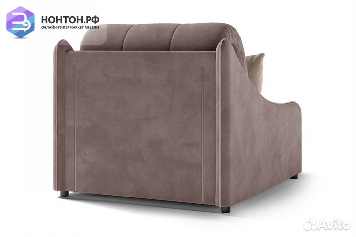 Кресло аккордеон Эско коричневое / светло-коричнев