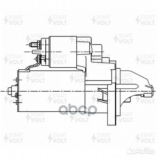 Стартер для а/м Opel Astra J (10) 1.4T/Corsa D