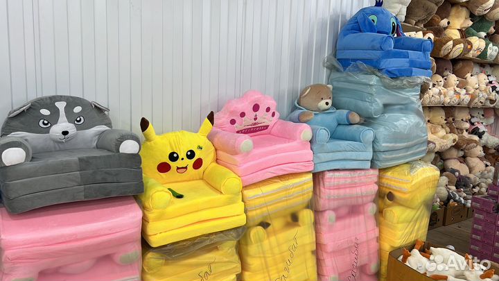 Детский мягкий диван с матрасом