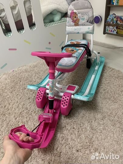 Снегокат Nika с колесами 110 см