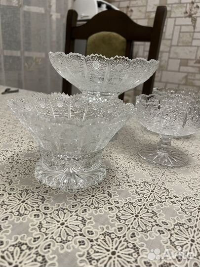 Ваза для фруктов богемия