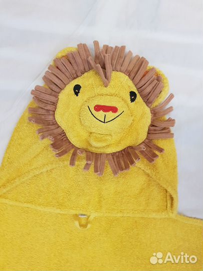 Детское полотенце - накидка Львёнок х/б, 2-4 года