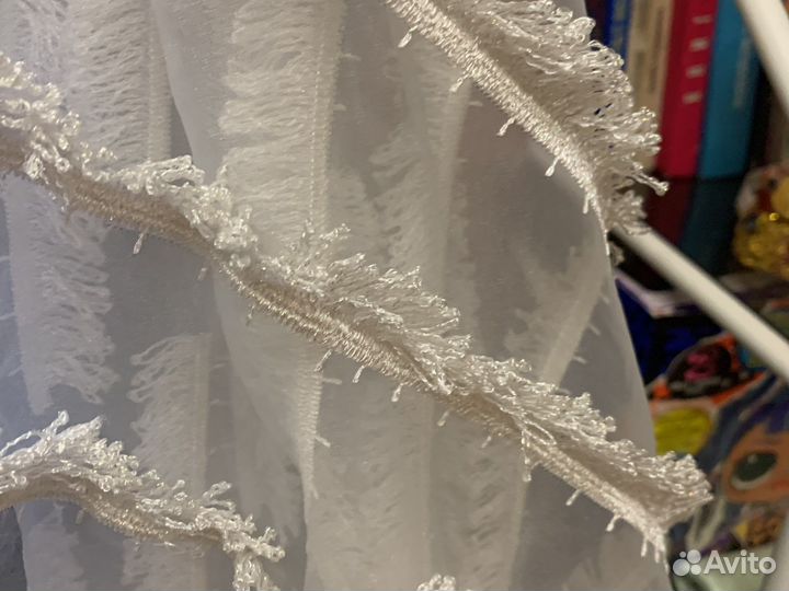 Гардина белая капрон