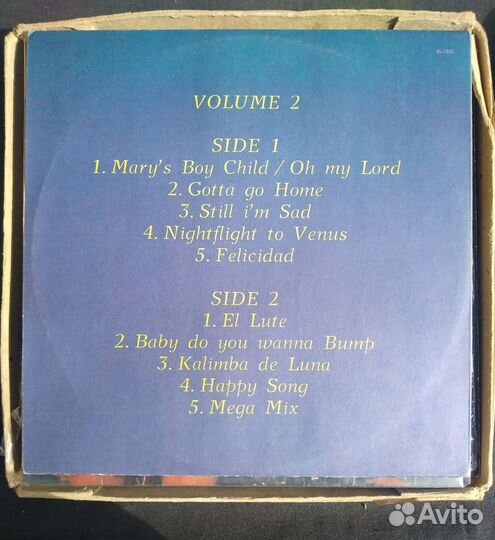 Пластинка Boney M. gold