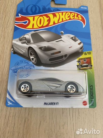 Машинка Hot Wheels mclaren F1