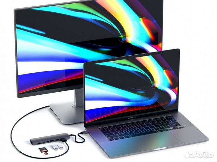 Адаптер Satechi Type-C Slim Multi-Port Ethernet