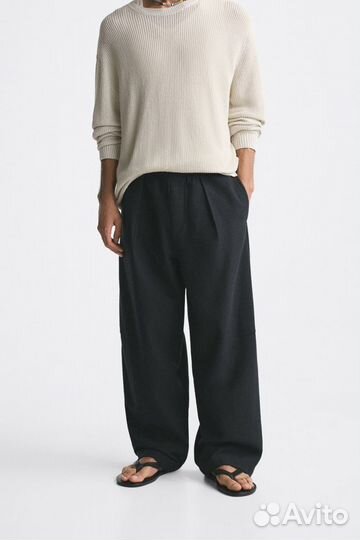 Широкие брюки Zara (Uniqlo COS Weekday Carhartt)