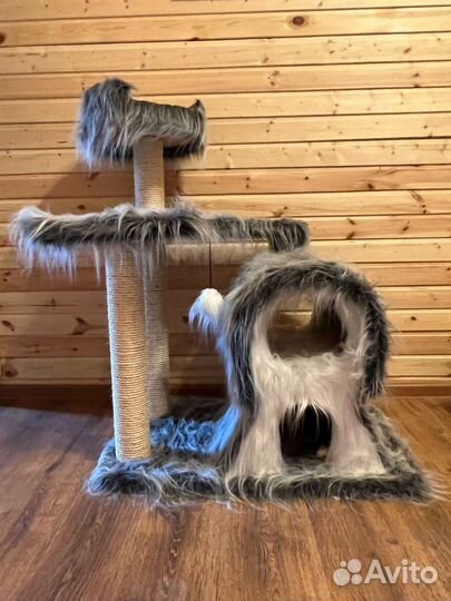 Домик - комплекс для кошки с когтеточкой