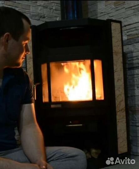 Дровянная печь-камин Нева