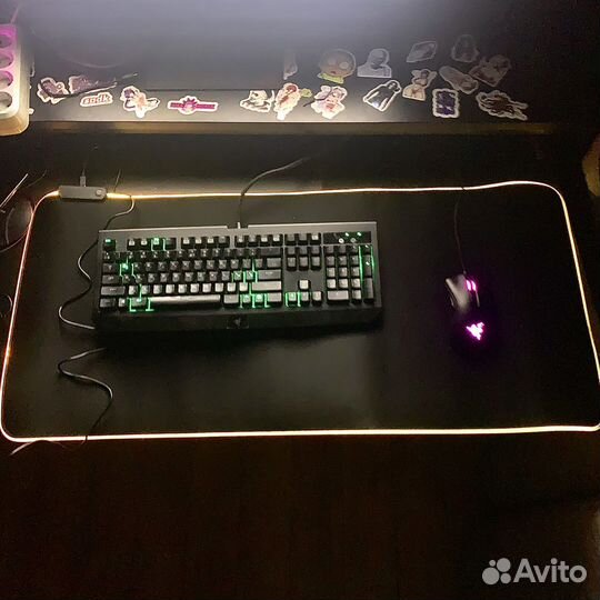 RGB Коврик для мыши 900x400. Черного цвета. Новые