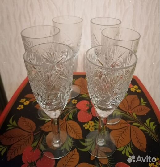 Фужеры и стопки хрусталь СССР