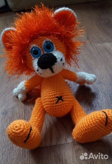 Мишка кот вязаный ручной работы
