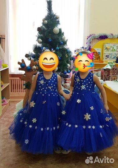 Платье костюм снежинки