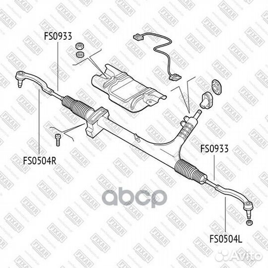 Наконечник рулевой тяги citroen Jumper 06-fiat