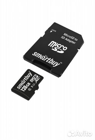 Карта памяти 128 GB Micro SD Флешка с адаптером