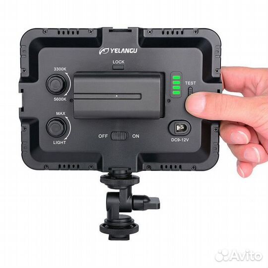 Накамерный видеосвет LED-204 (3300K-5600K)