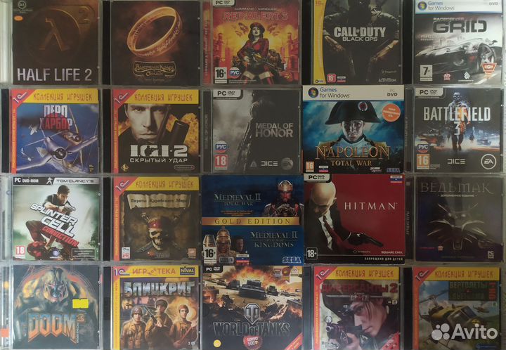 Игры для компьютера. Цены в описании