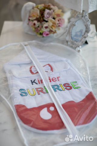 Новый Конверт Kinder Surprise красный