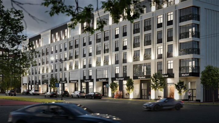 2-к. квартира, 82,5 м², 2/6 эт.