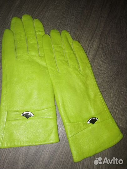Перчатки кожаные