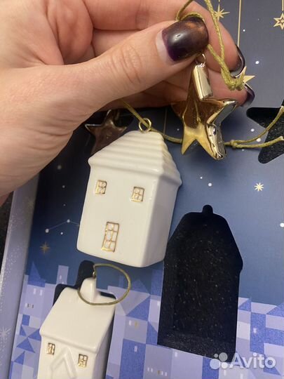 Новогодние игрушки из керамики