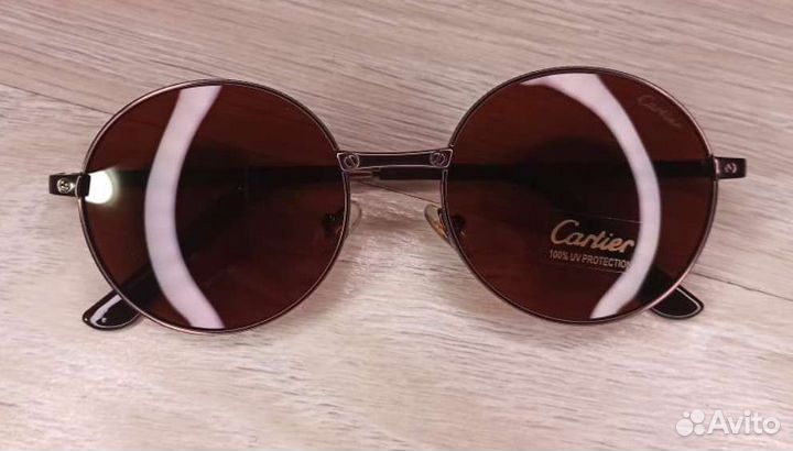 Очки солнцезащитные UV Cartier 8306 коричневые new