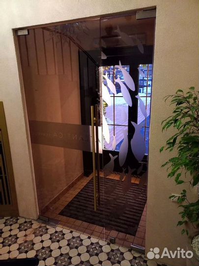 Дверь стеклянная межкомнатная