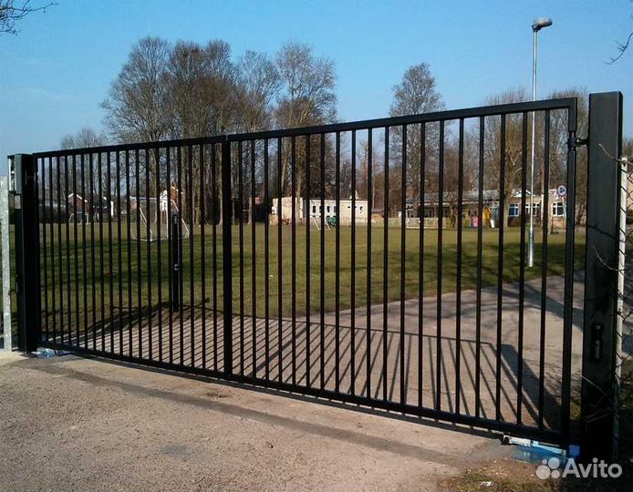 Ворота из профильной трубы 4*1,5 м