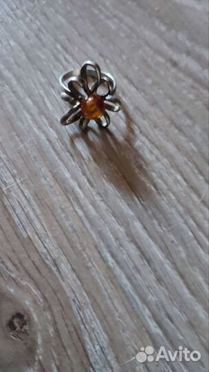 Кольцо серебро