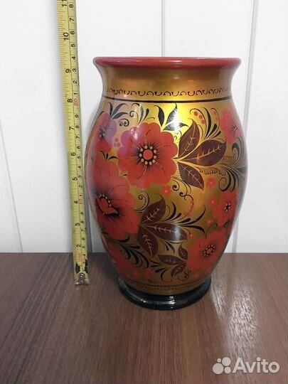 Ваза, хохломская роспись