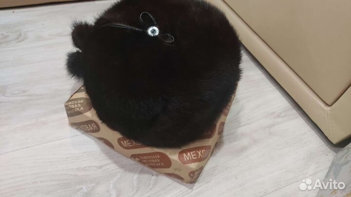 Шапка норковая женская