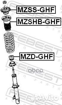 Опора амортизатора перед mzss-GHF mzss-GHF Febest