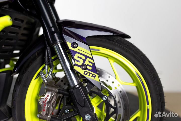 Электромотоцикл SE GTR (72v 60ah) фиолетовый