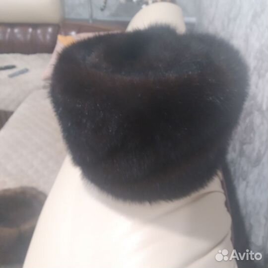 Шапка зимняя норковая женская