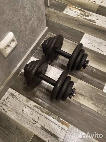 Гантели разборные MB Barbell 2х19 кг